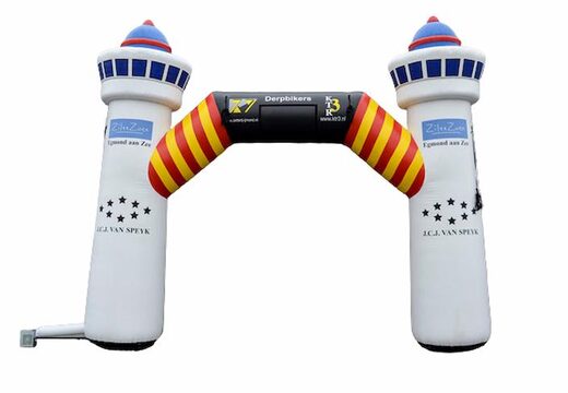 Op maat gemaakte reclame boog Derpbikers 
