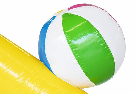 Bouncer inflável pato mundo amarelo azul com pato nele para venda para crianças