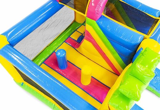 Encomende o castelo inflável inflável com tema do Havaí com escorregador para crianças