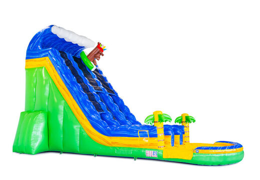 Encomende o toboágua inflável Waterslide D22 Hawaii com tema tropical