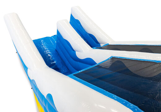 Encomende um slide 4 em 1 no tema Rubber Duck online para seus filhos. Compre escorregadores infláveis ​​agora online na JB Insuflaveis Portugal