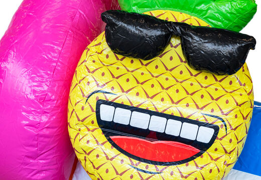 Compre um mini castelo insuflável insuflável Multiplay no tema Flamingo para crianças. Castelos insufláveis ​​à venda na JB Insuflaveis Portugal