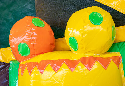 Encomende um castelo insuflável multicaixa insuflável dino