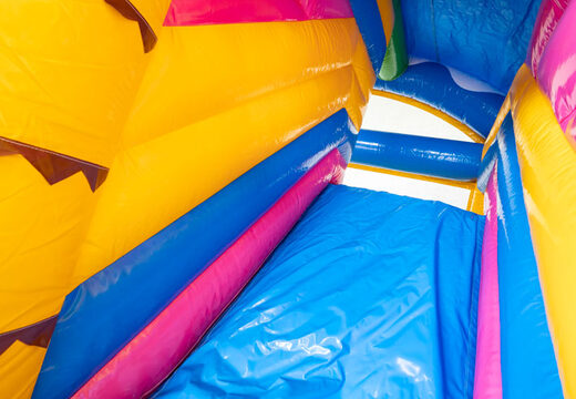 Castelo insuflável multicaixa inflável para festa de verão coberto para venda