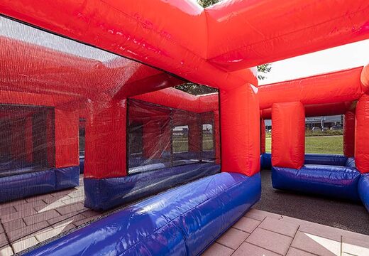 Compre o labirinto vermelho e azul