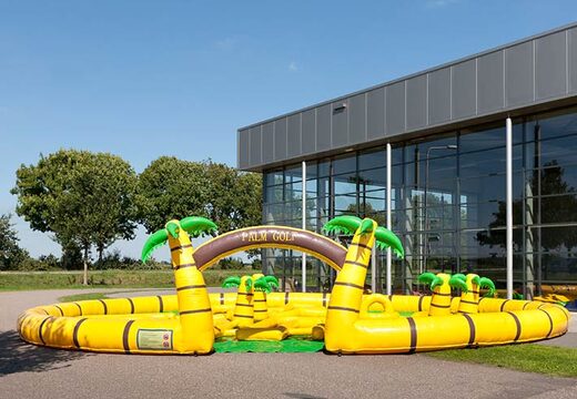 Jogo de golfe inflável tropical