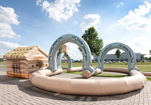 pista de corrida inflável ocidental