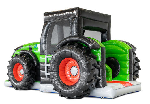 Encomende um castelo insuflável apelativo com detalhes da empresa