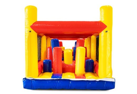 Pista de obstáculos modular com pilares e buraco para rastejar