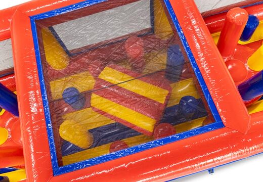 Módulo de pista de obstáculos vermelho amarelo azul desviador de pilares