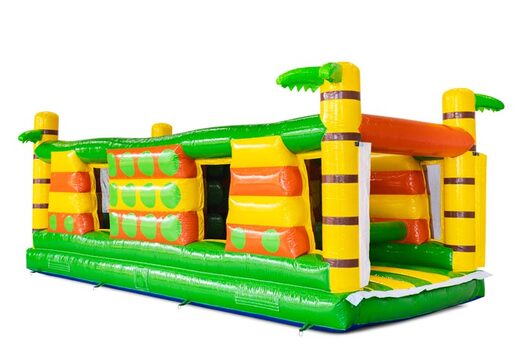 Módulo de pista de obstáculos gate dodger com tema de palmeira Selva