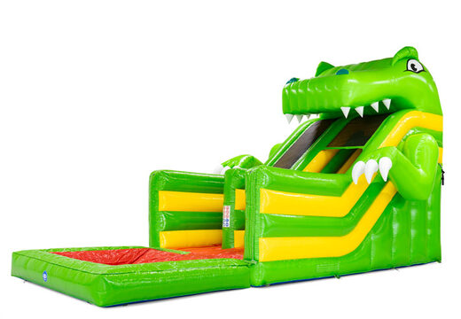 Multiplay inflável Dino com escorregador de piscina acoplável