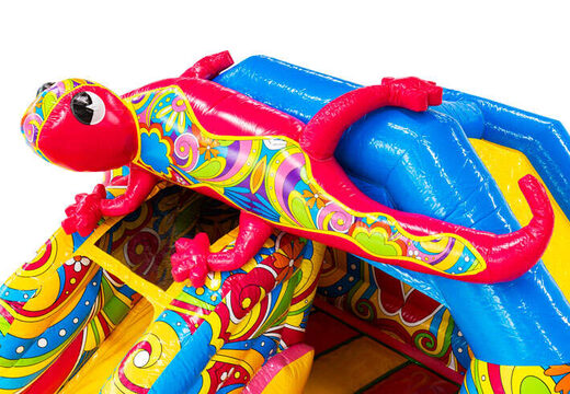 Grande salamandra rosa no insuflável Slidecombo à venda na JB