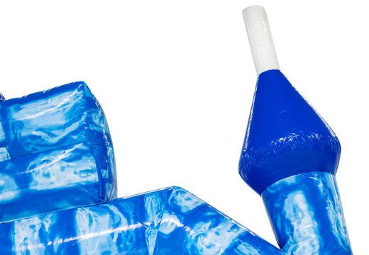 Torre azul do Castelo Insuflável Padrão Blue Brick