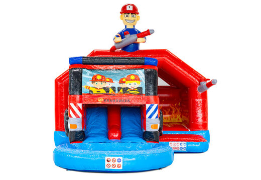 Compre online o castelo inflável Slide Combo com figuras em 3D e escorregador