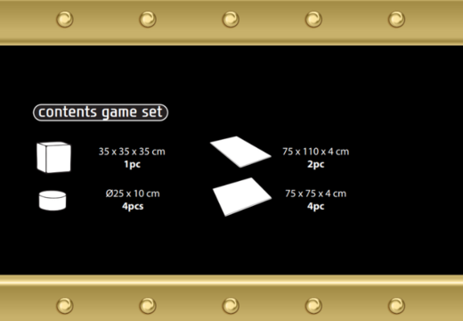 Conteúdo do conjunto de brincadeiras Softplay em tema de Pirata - Mundo Marinho para comprar na JB