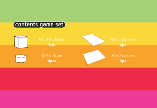 Conteúdo do conjunto de brincadeiras Softplay em tema de unicórnio para comprar na JB