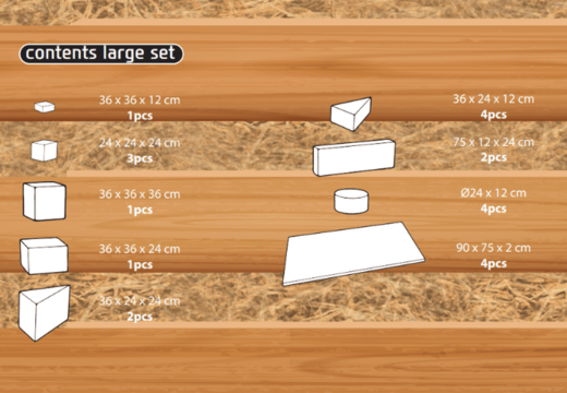 Conteúdo do conjunto Large Softplay em tema de fazenda comprar online