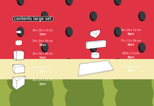 Conteúdo do conjunto Large Softplay em tema de Flamingo - Havaí comprar online