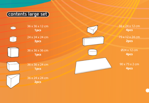 Compre online o conteúdo do conjunto Softplay Large com tema Padrão