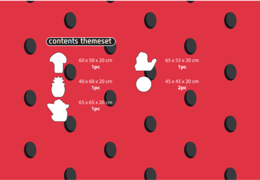 Conteúdo do conjunto temático Softplay em tema de Flamingo - Havaí encomendar online na JB