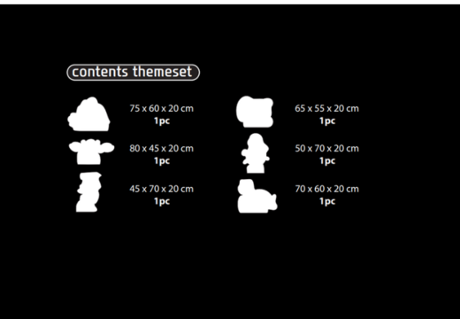 Conteúdo do conjunto temático Softplay em tema de Pirata - Mundo Marinho encomendar online na JB