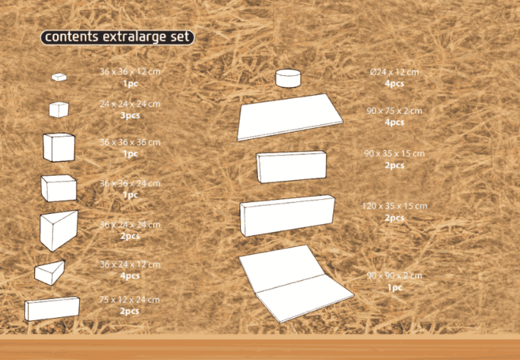 Faça o pedido online do conteúdo do conjunto Softplay XL com tema de Fazenda da JB Meppel