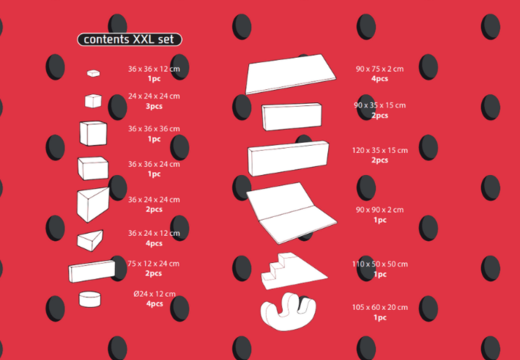 Faça o pedido online do conteúdo do conjunto Softplay XXL com tema de Flamingo - Havaí da JB Inflatables em Meppel