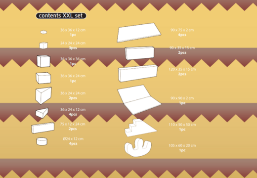 Faça o pedido online do conteúdo do conjunto Softplay XXL com tema de Selva - Dino da JB Inflatables em Meppel