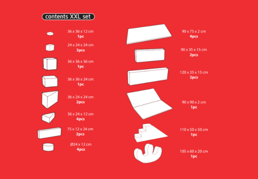 Faça o pedido online do conteúdo do conjunto Softplay XXL com tema de Montanha-russa da JB Inflatables em Meppel