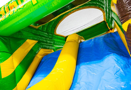 Compre o escorregador azul verde amarelo do insuflável Multiplay dubbelslide na JB