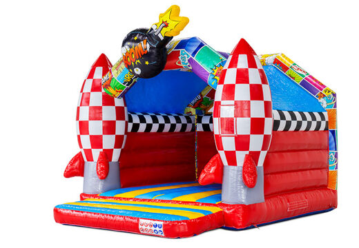Jogo insuflável castelo insuflável A-frame em estilo quadrinhos à venda na JB Inflatables